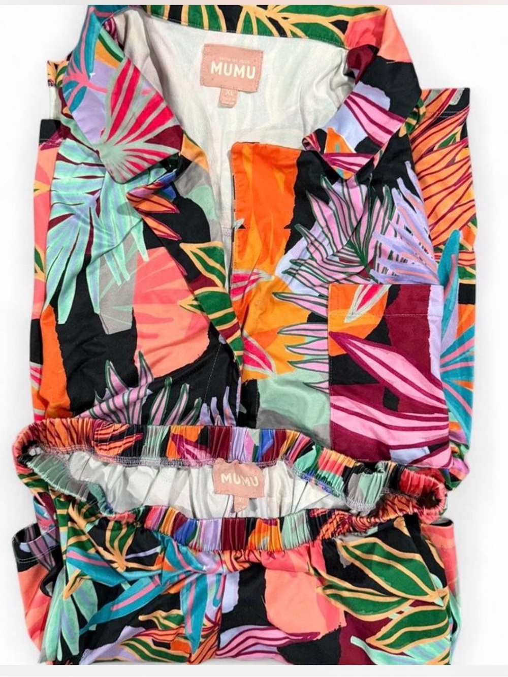 Show Me Your MuMu Multicolor Tropical Print Pajama Set